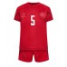 Danmark Joakim Maehle #5 Hemmaställ Barn VM 2022 Kortärmad (+ Korta byxor)